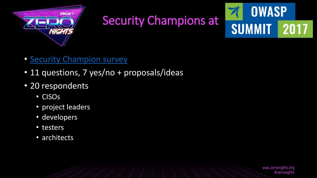 Security Champions Playbook - ppt download