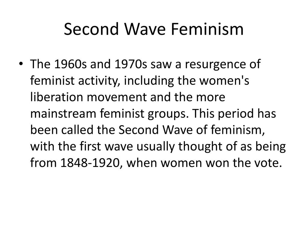 Feminist/Women’s Liberation - ppt download