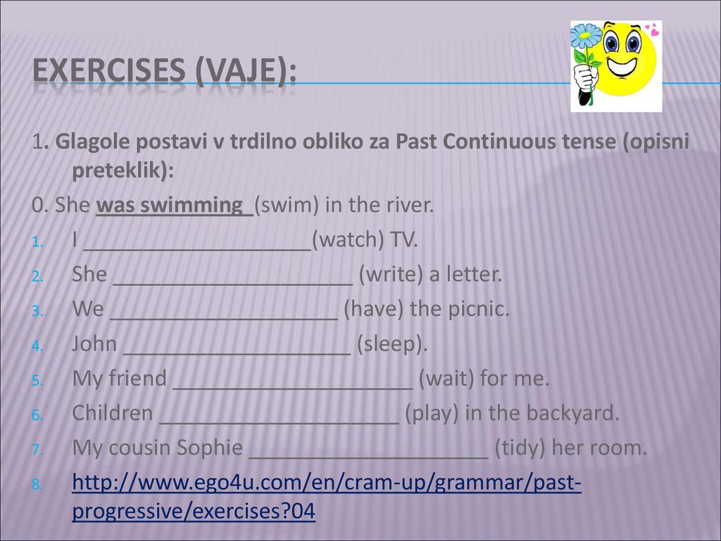 THE PAST CONTINUOUS TENSE - ppt download