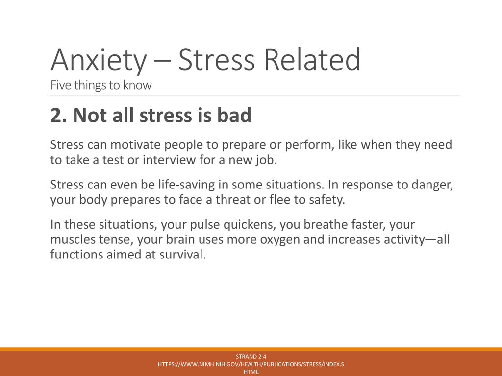 Anxiety – Stress Related Five things to know