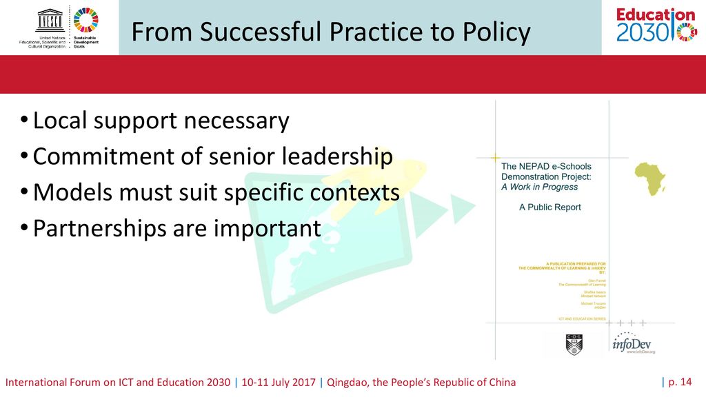 From Successful Practice to Policy