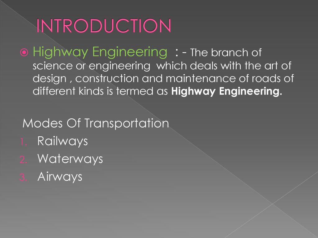 HIGHWAY ENGINEERING. - ppt download