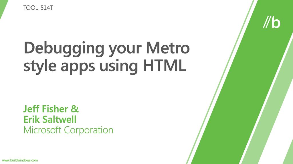 Debugging your metro style apps using html ppt download