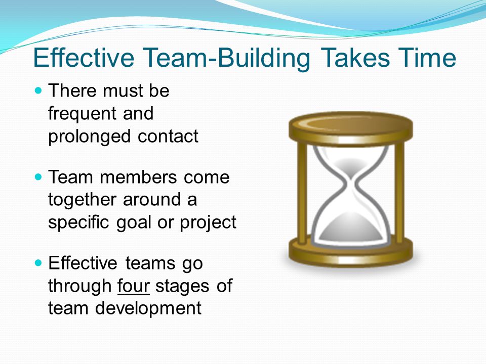Effective Team-Building Takes Time