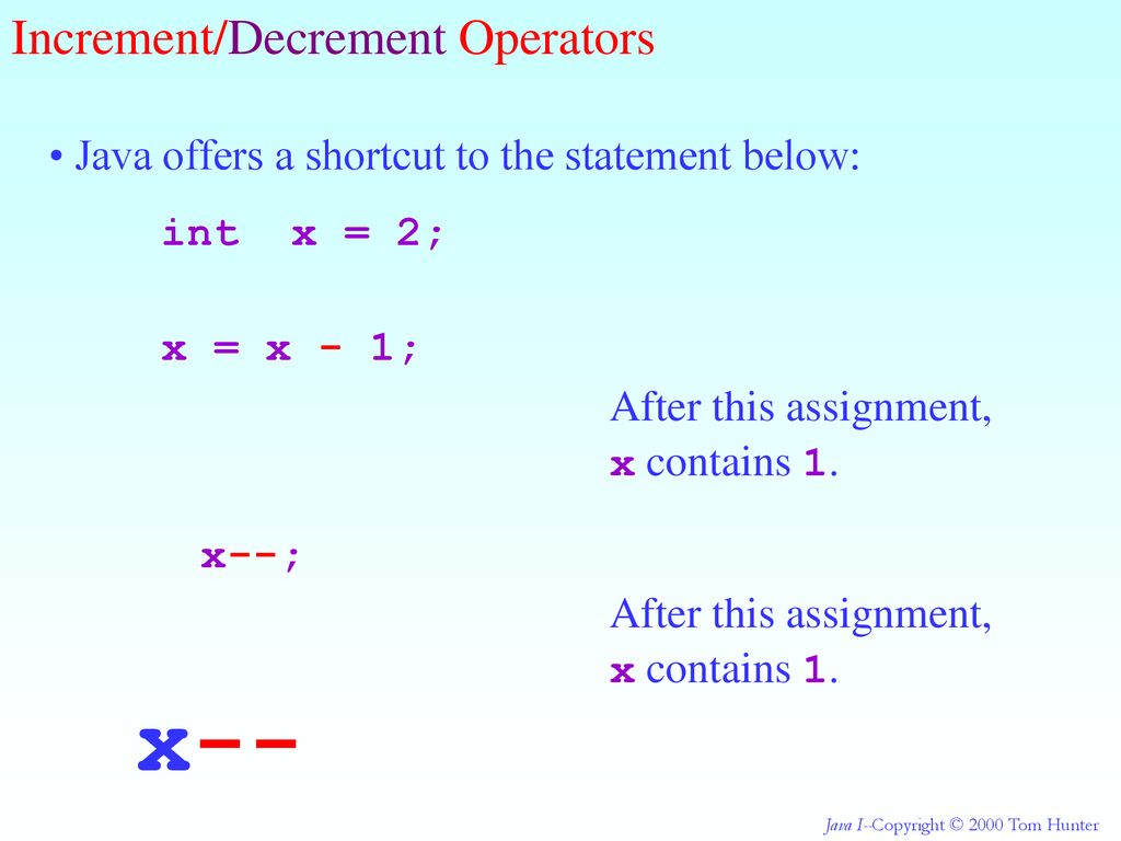 Java I. - ppt download