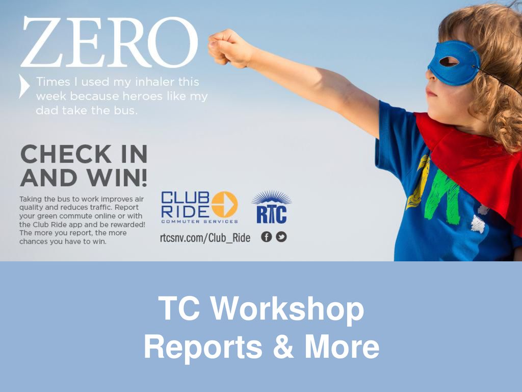 TC Workshop Reports & More