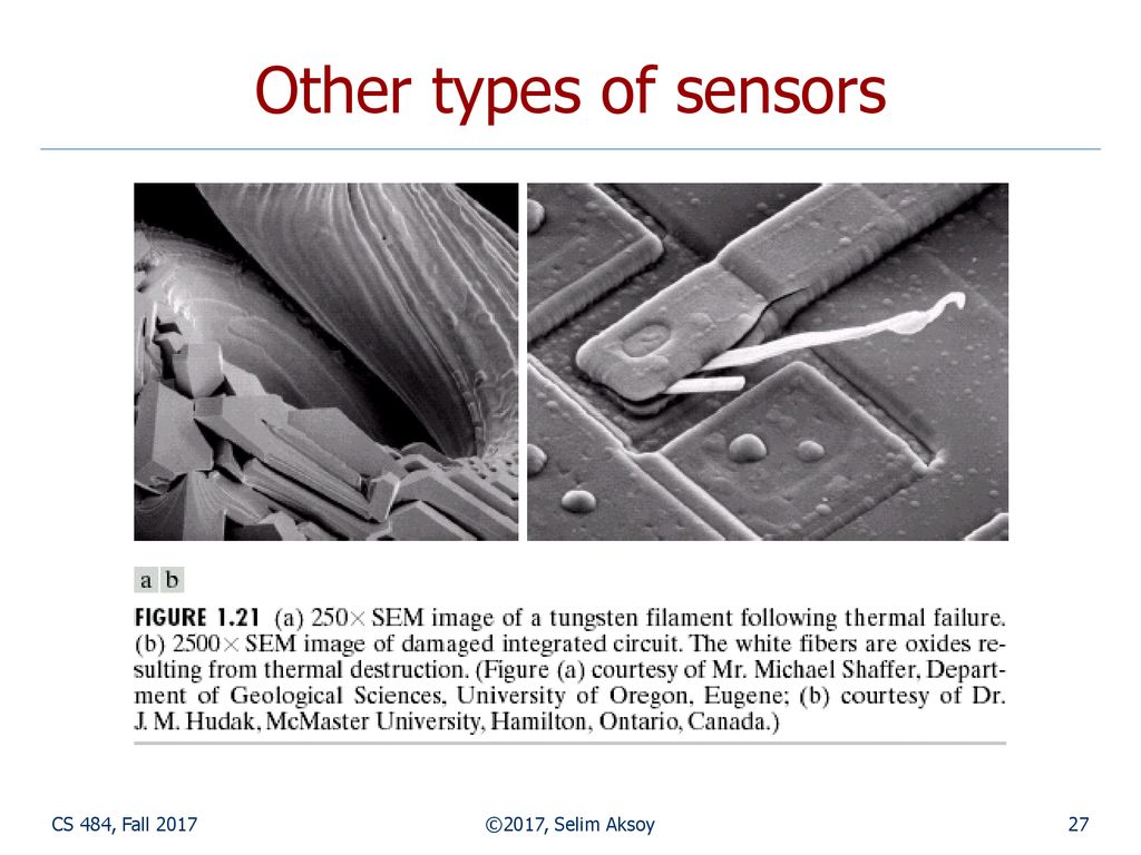 Other types of sensors CS 484, Fall 2017 ©2017, Selim Aksoy