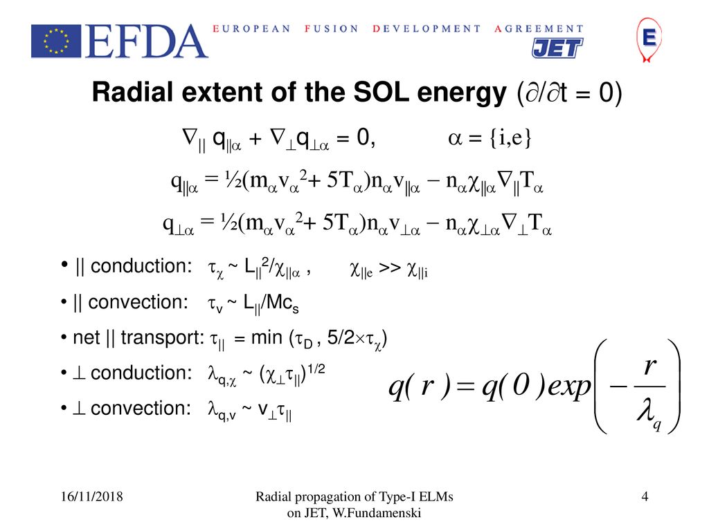 Radial Propagation Of Type I Elms On Jet Ppt Download