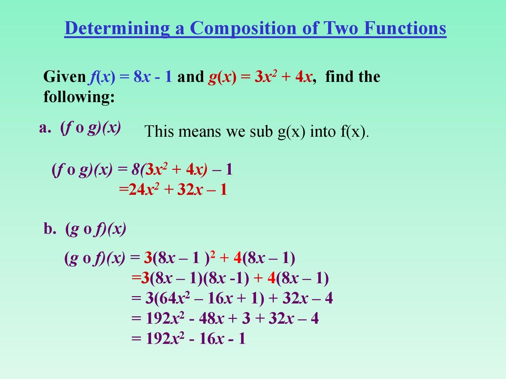 Composition Of Functions Ppt Download