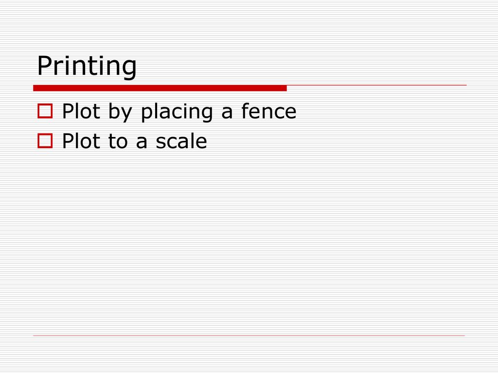 Printing Plot by placing a fence Plot to a scale