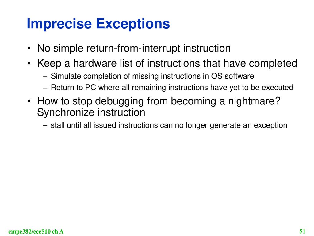 Cmpe 382 ece 510 computer organization architecture appendix a