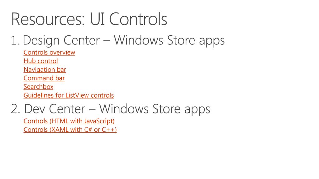 11/16/2018 UI Controls © 2012 Microsoft Corporation. All rights ...