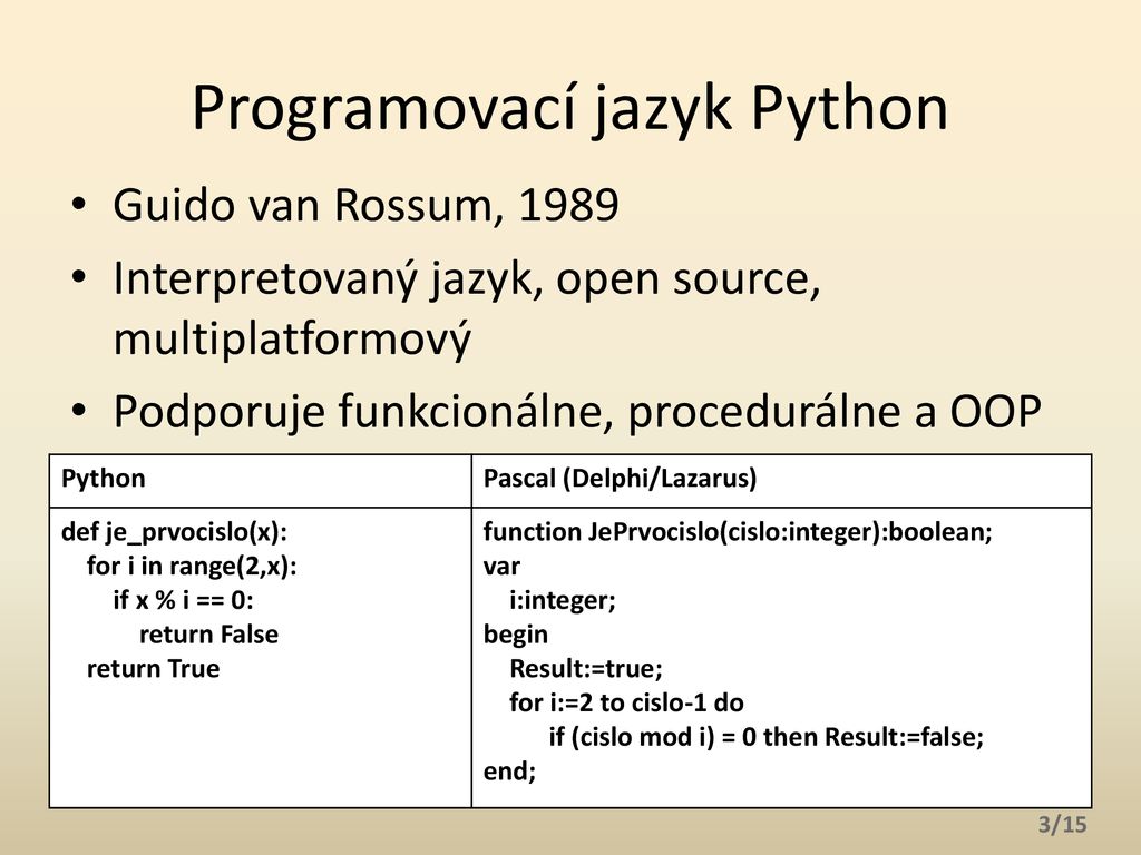 Vyučovanie základov programovania v jazyku Python - ppt download