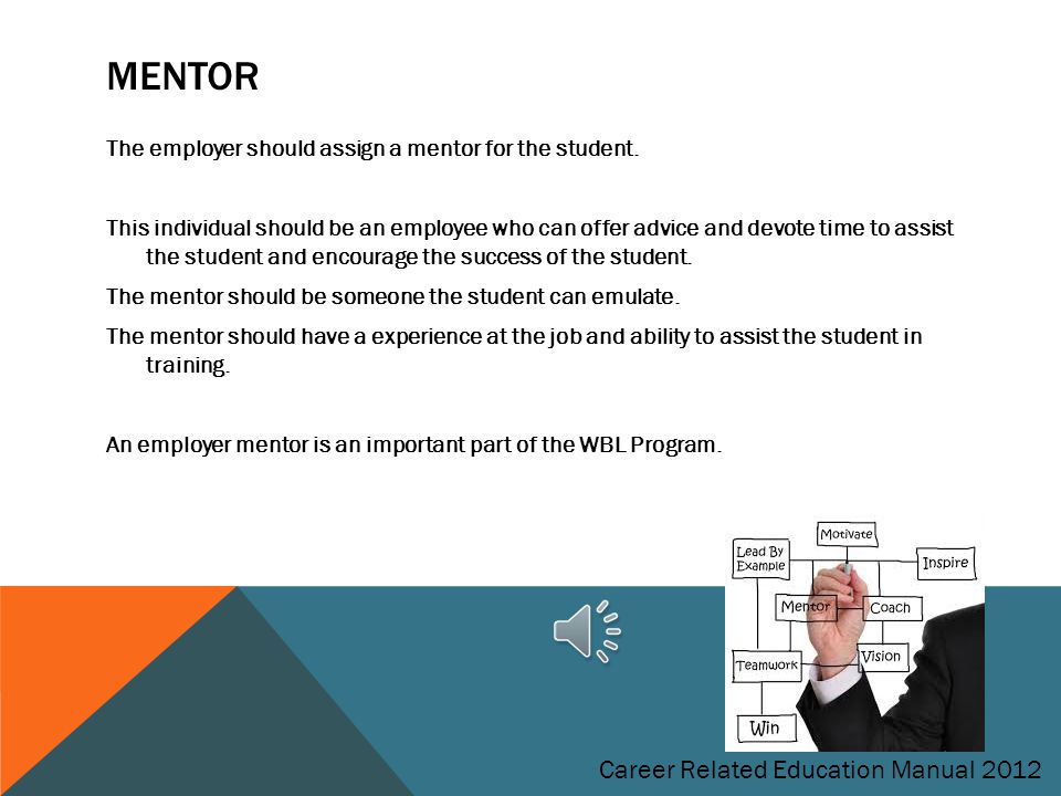 Mentor Career Related Education Manual 2012