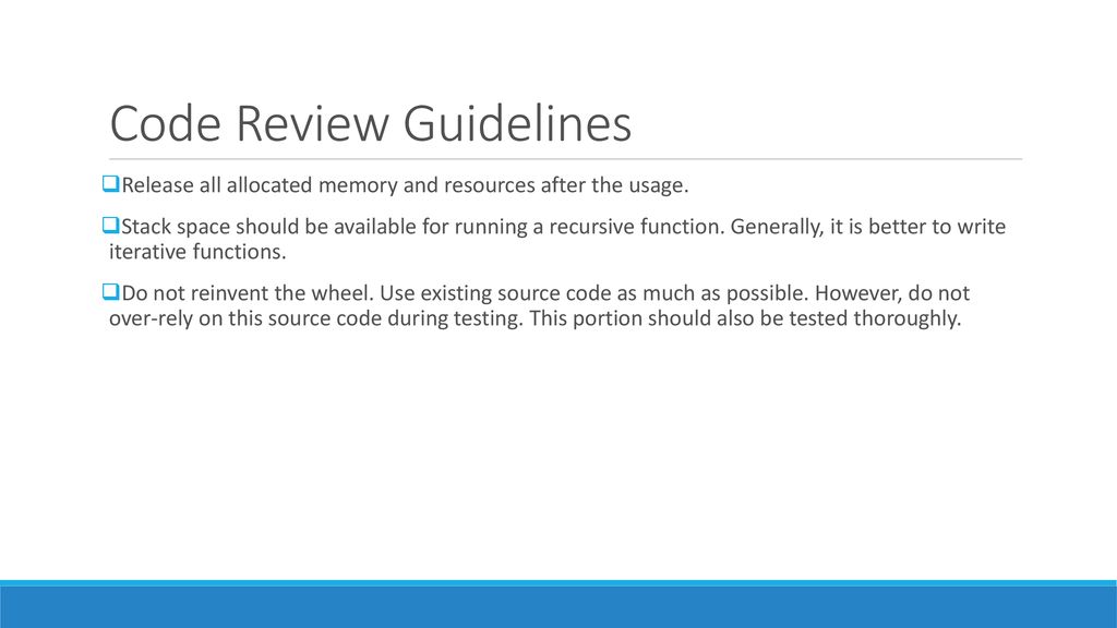 Code Review Guidelines