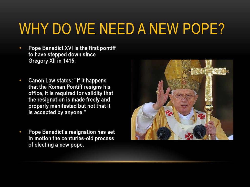 Electing a new pope learning intentions ppt download