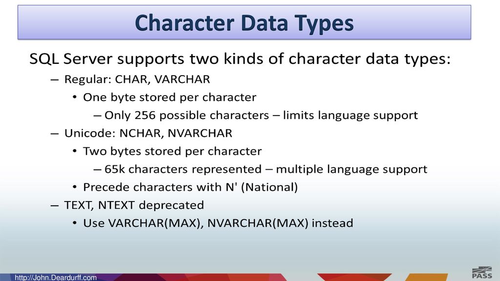 What is your Character Data Type? - ppt download