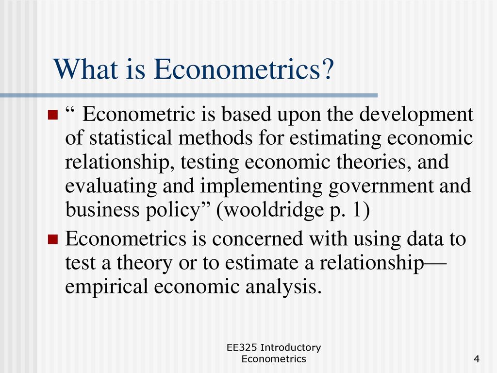Introductory Econometrics - ppt download