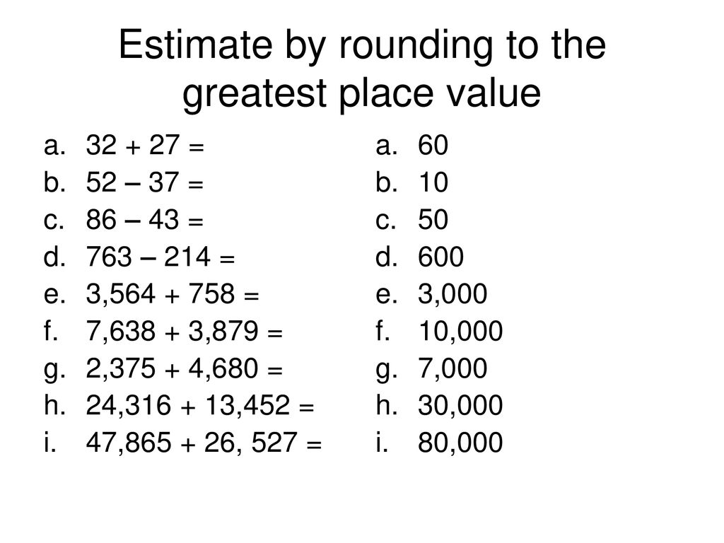 M4a3 Compute Accurately And Fluently And Make Reasonable Estimates Ppt Download 8875