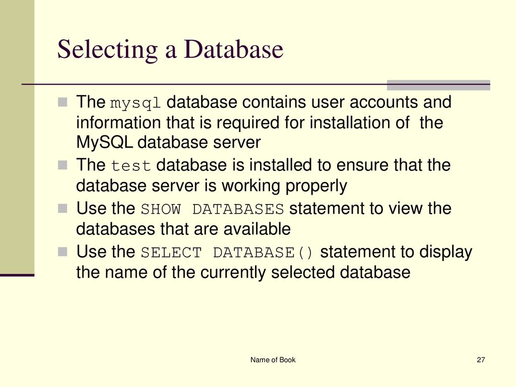 Chapter 8 Working with Databases and MySQL - ppt download
