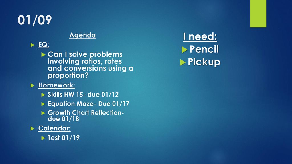 01-09-agenda-eq-can-i-solve-problems-involving-ratios-rates-and