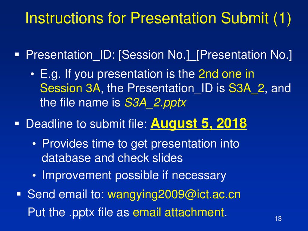 a presentation has slides for three presenter and they decide