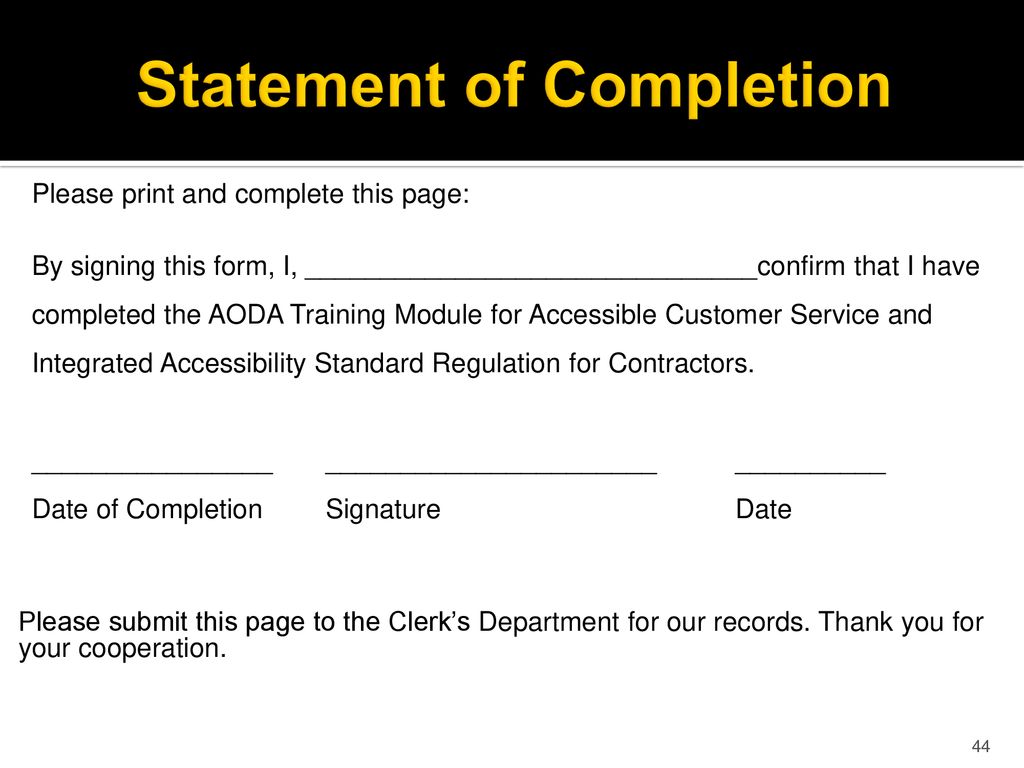 Aoda Standards For Print