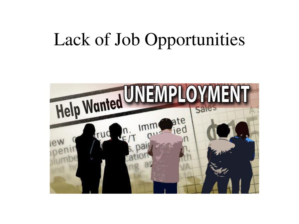 lack of job opportunities essay