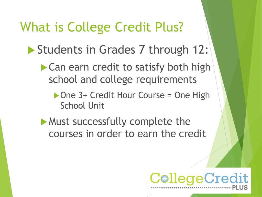 College Credit Plus September ppt download