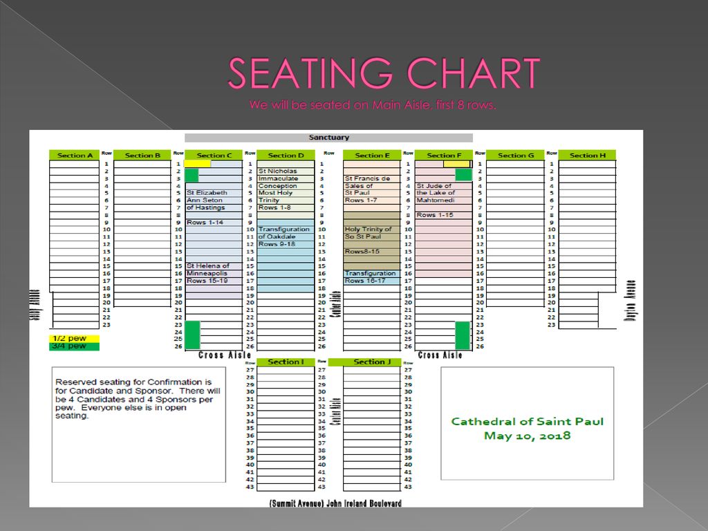 Oakdale Seating Chart
