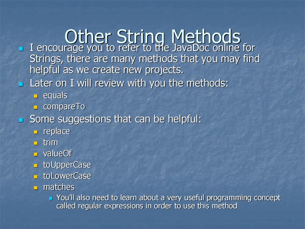 Working with Text and Numbers in Java - ppt download