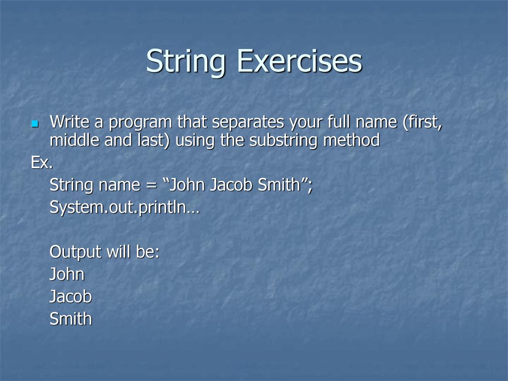 Working with Text and Numbers in Java - ppt download