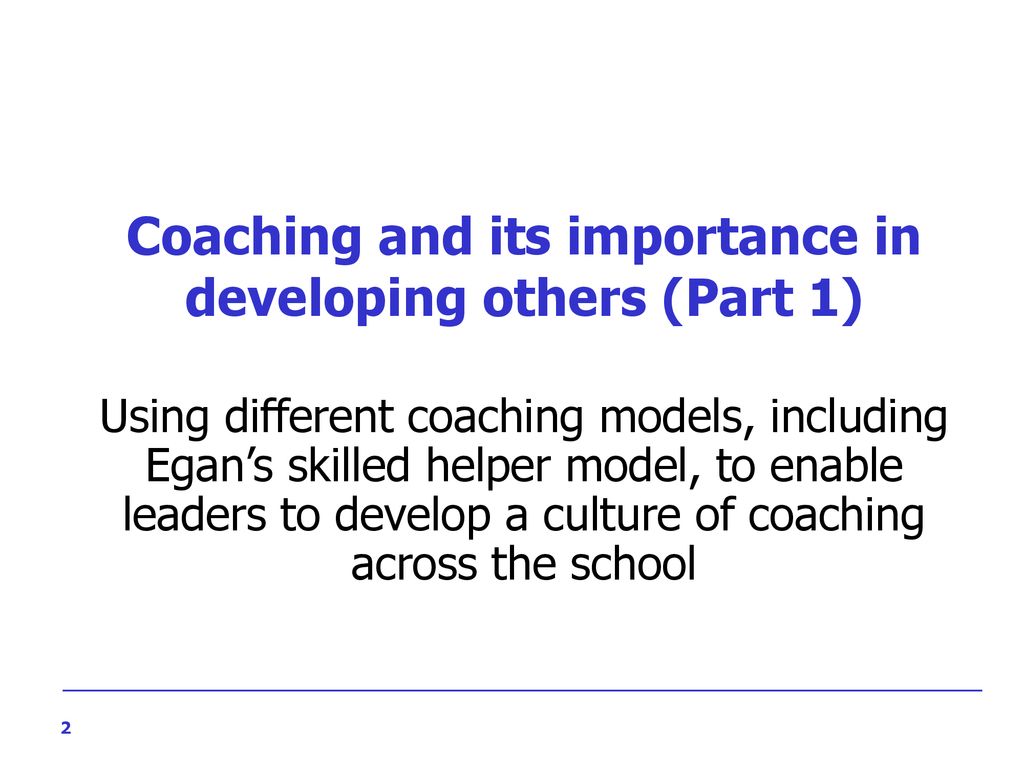 Coaching and its importance in developing others (Part 1)