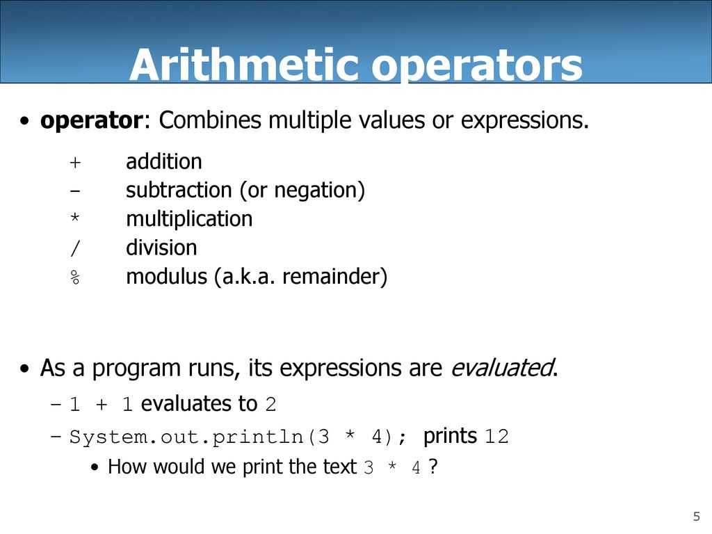 Building Java Programs Chapter 2 - ppt download