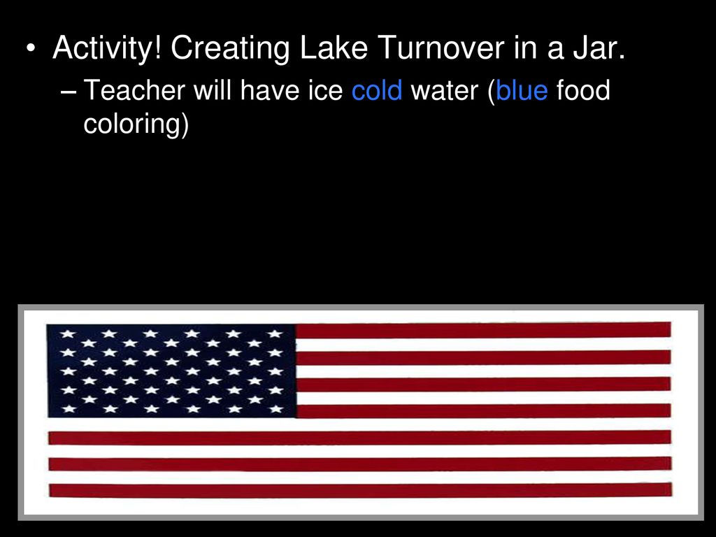 Activity! Creating Lake Turnover in a Jar.