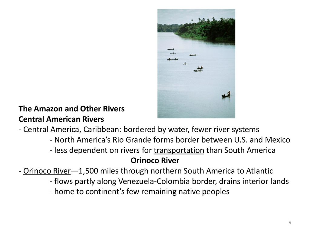 The Amazon and Other Rivers