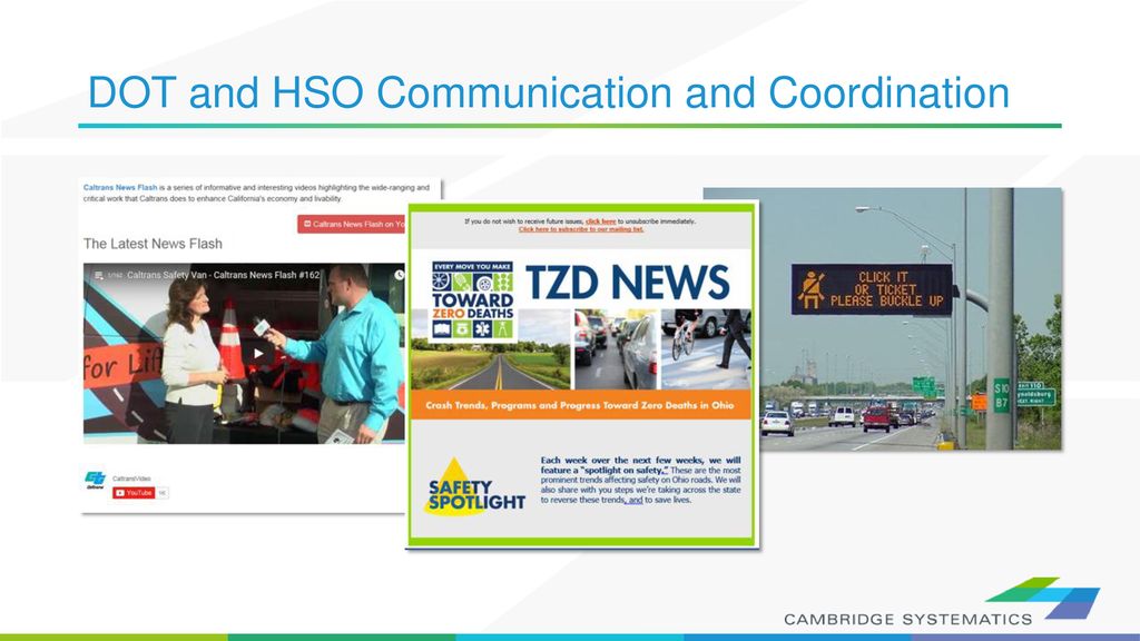 DOT and HSO Communication and Coordination