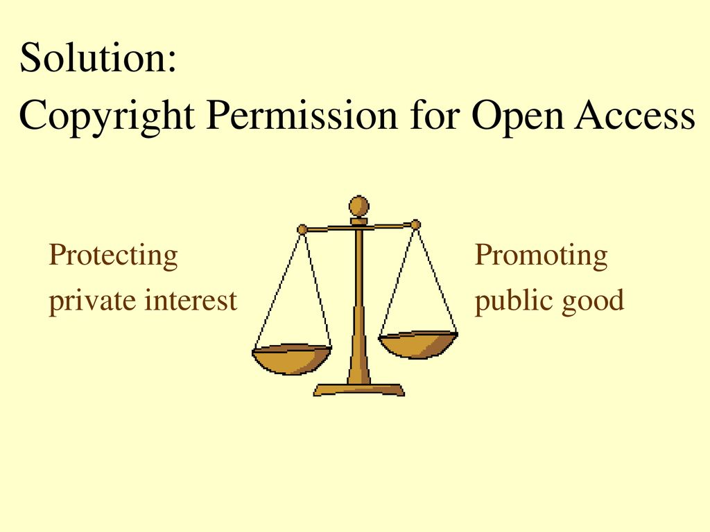 Solution: Copyright Permission for Open Access