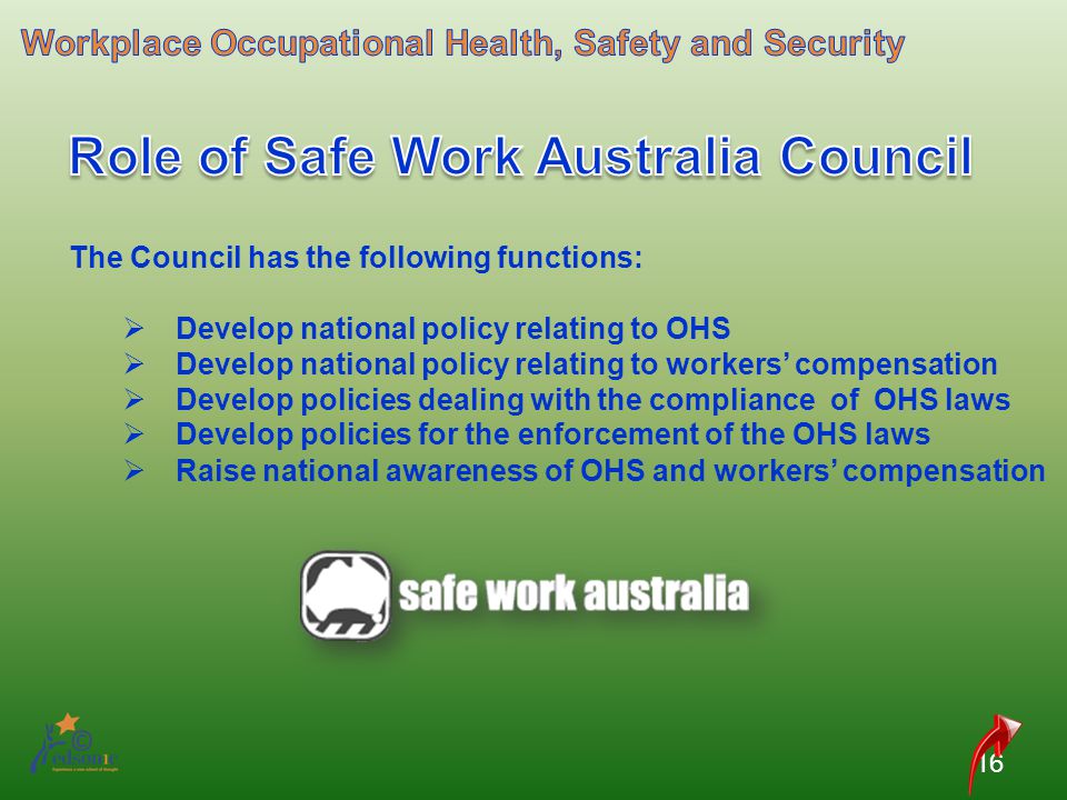 Role of Safe Work Australia Council