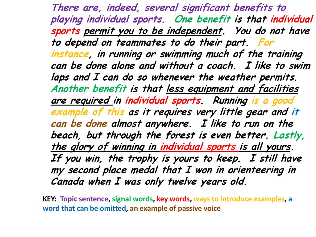 benefits of playing sports essay