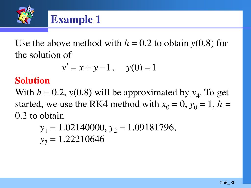 Numerical Solutions Of Ordinary Differential Equations Ppt Download