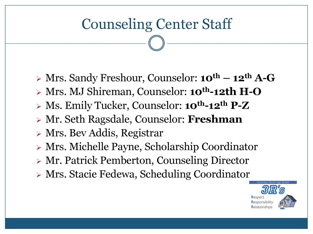 Counseling Center Staff