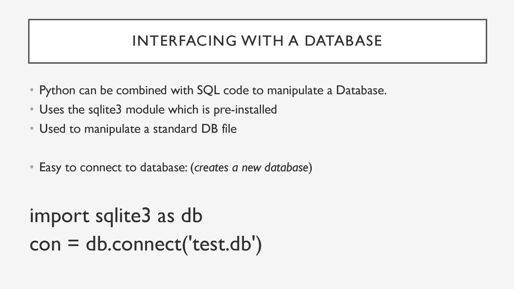 Sql standard query language good for manipulating a database ppt download