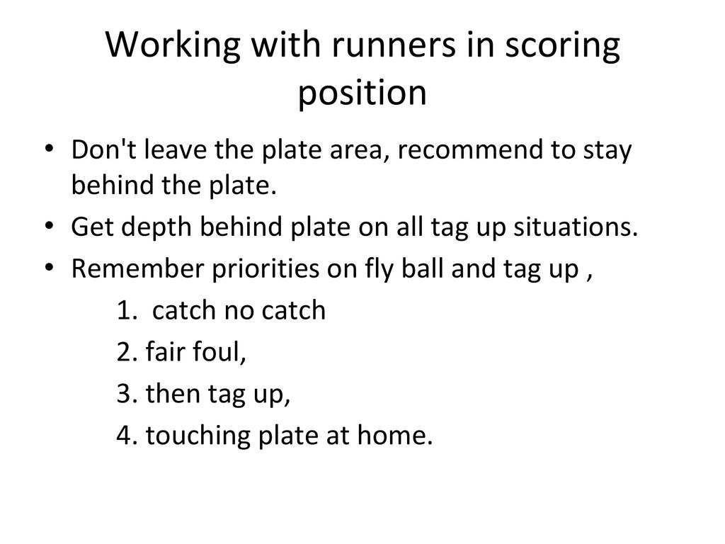 One Umpire system Pregame Meeting at the Plate ppt download