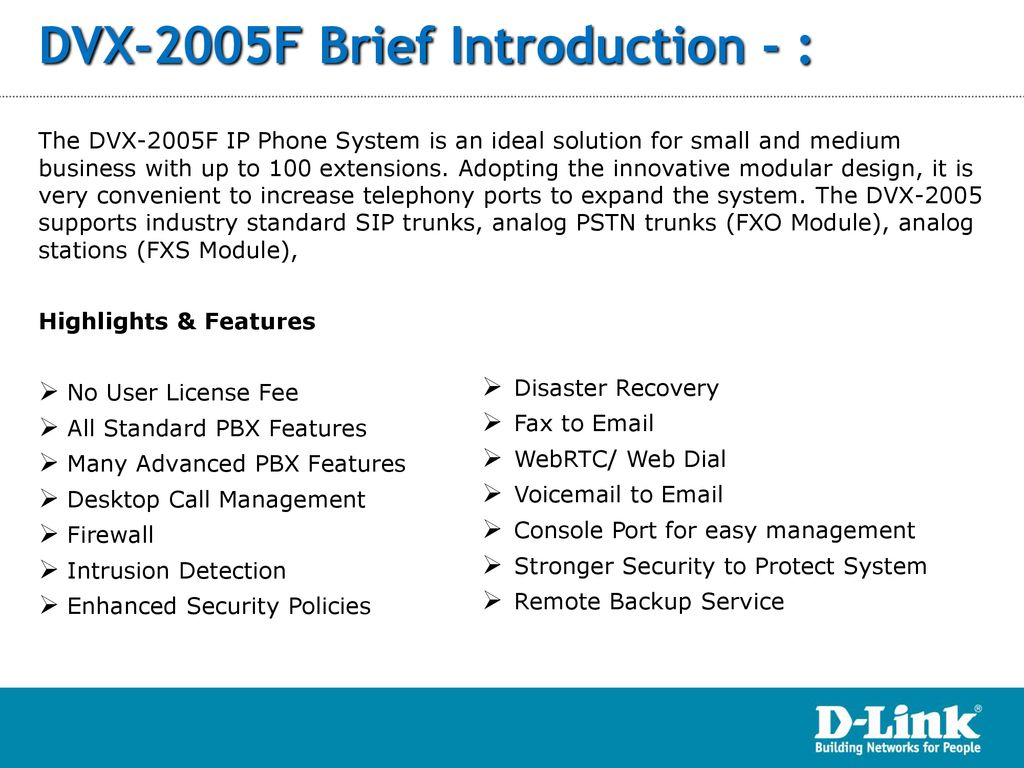DVX-2005F Brief Introduction - :