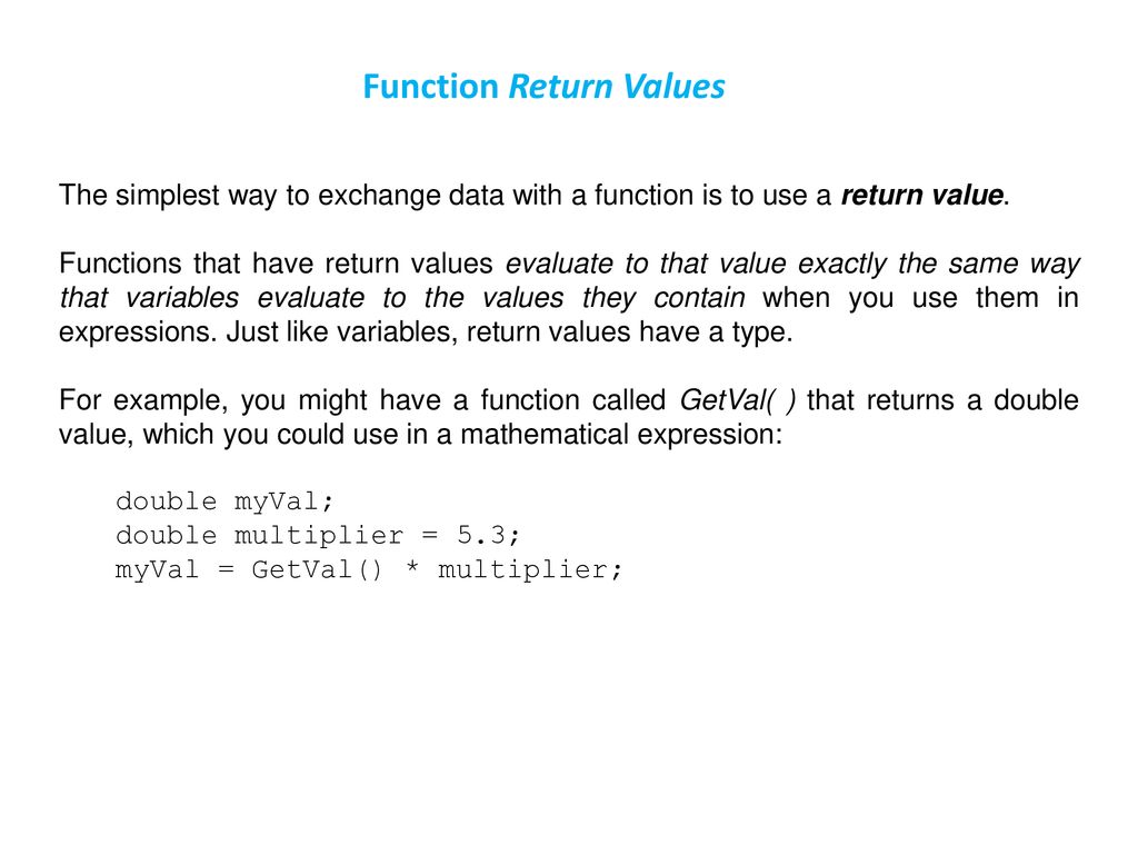 Lecture 3 Functions Simple functions - ppt download