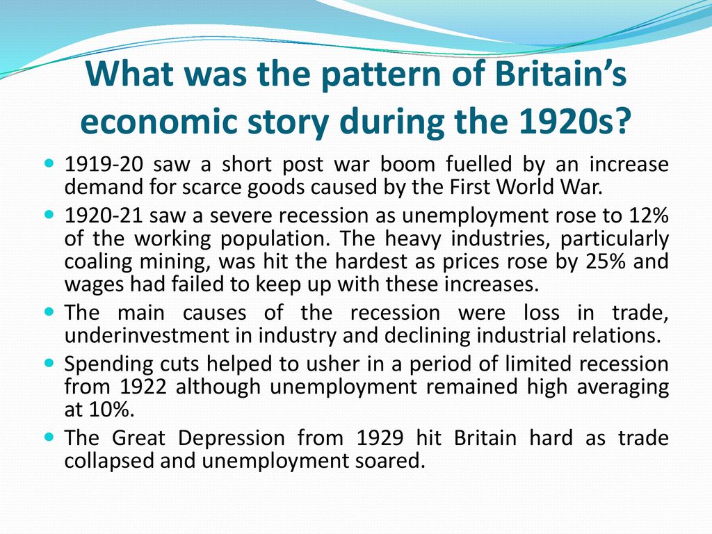 Learning objective to be able to assess the economic policy of the