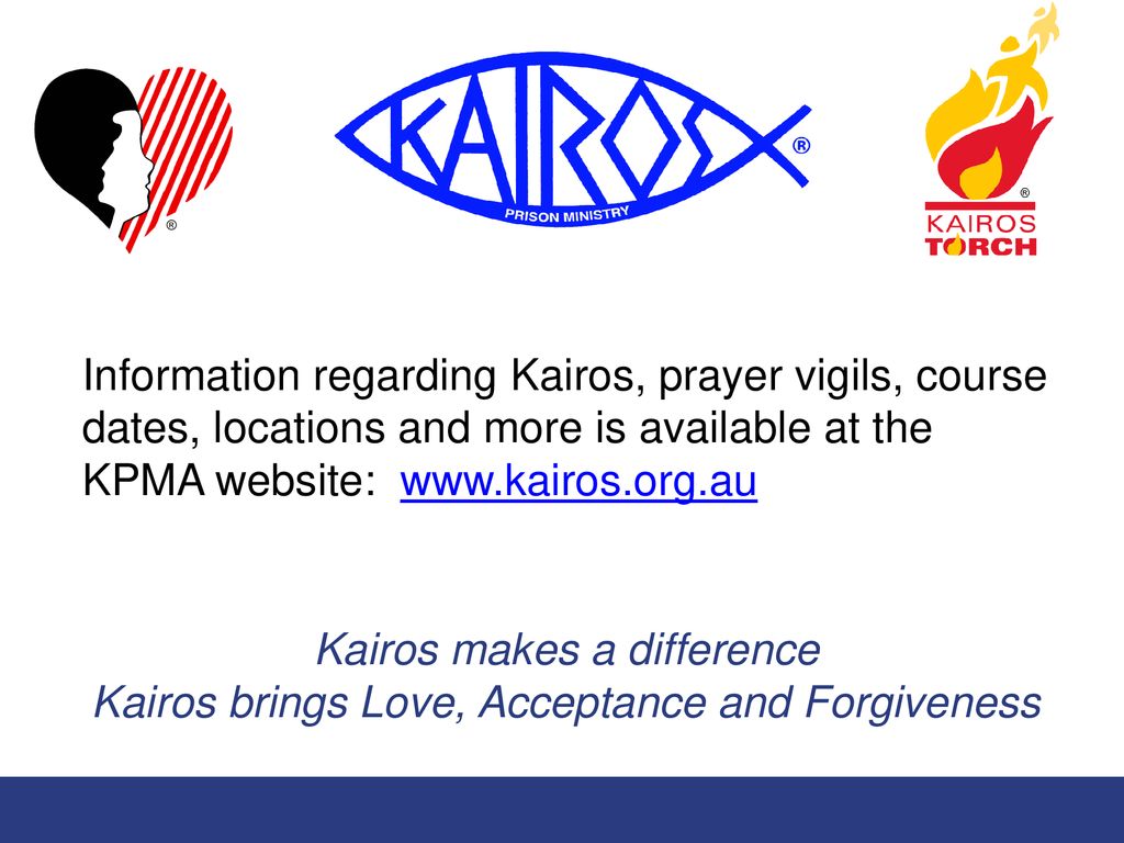 Kairos Prison Ministry Australia (Kpma) - Ppt Download