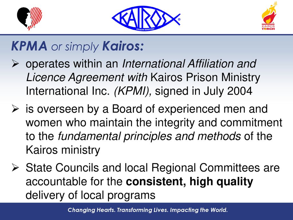 Kairos Prison Ministry Australia (Kpma) - Ppt Download
