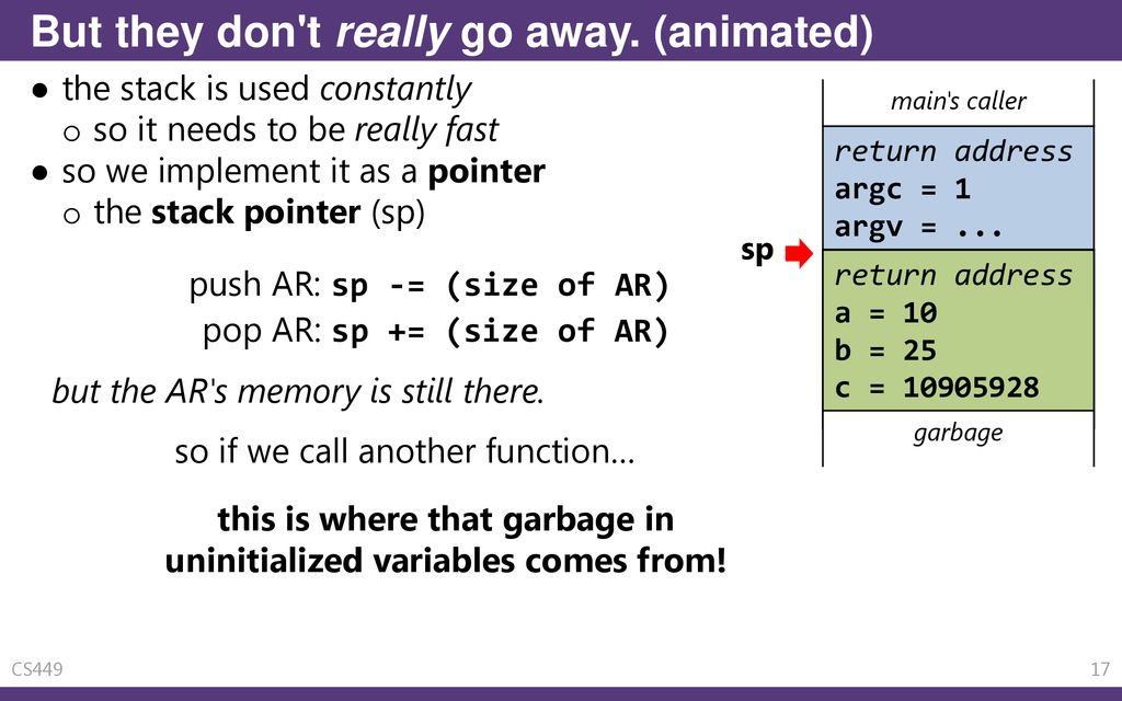 C scope lifetime and the stack ppt download